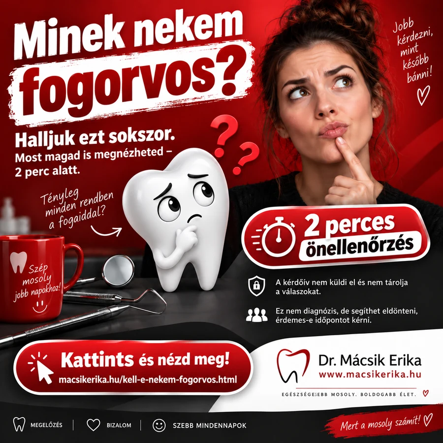 Minek nekem fogorvos? – 2 perces fogászati önellenőrzés